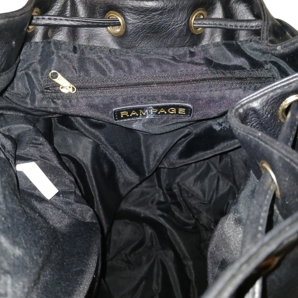 Rampage Black Leather Backpack - Picture 9 of 11